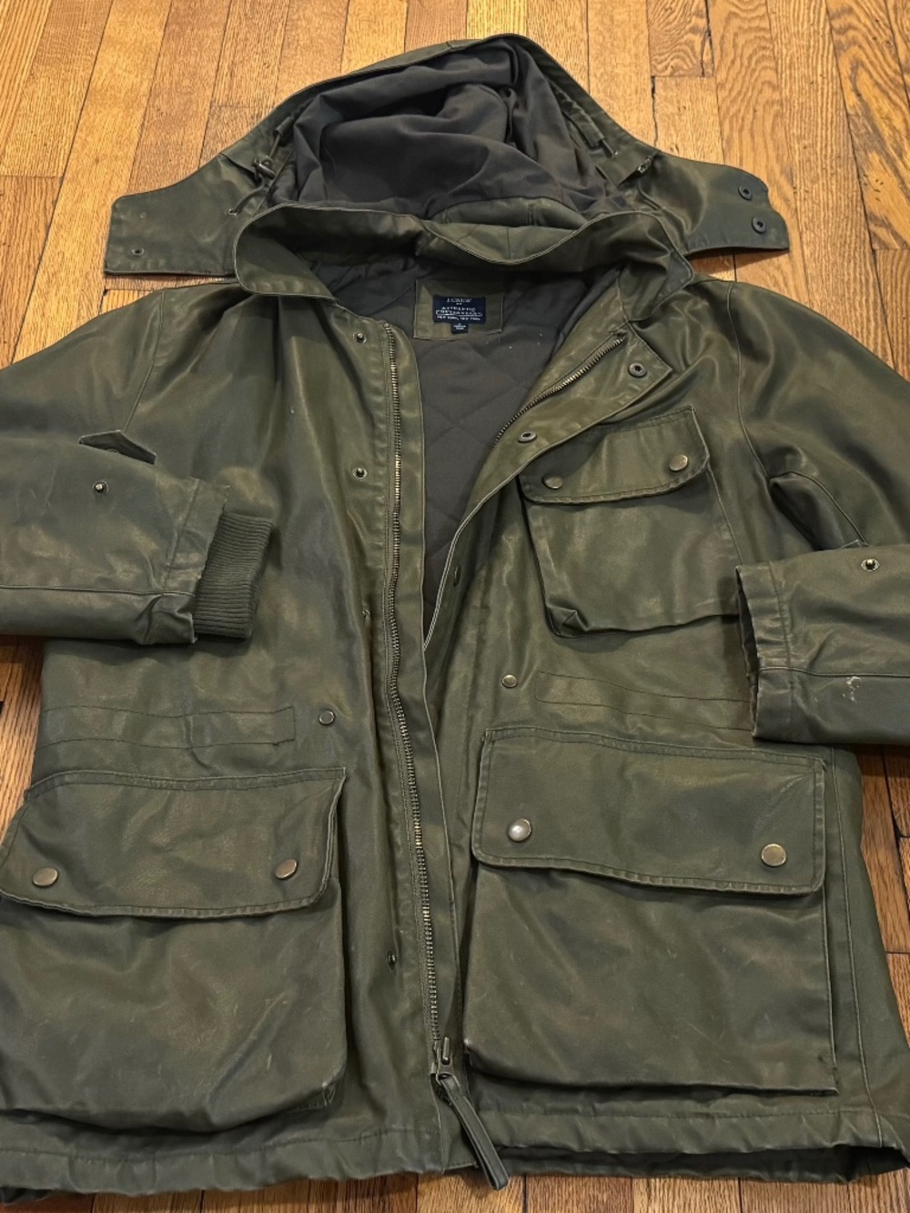 J. Crew Authentic Outerwear Waxed Military Field Jacket